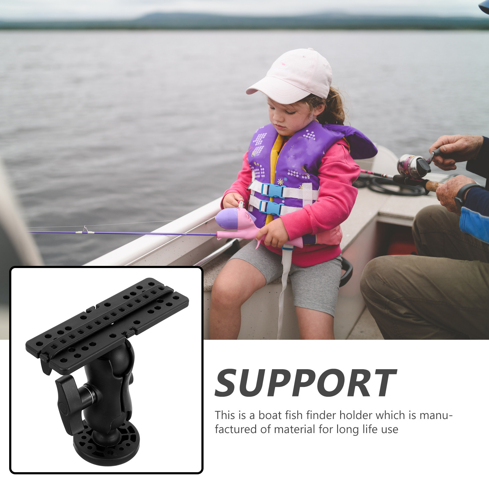 Premium Fish Finder Mount Brac - Fishing Boat Depth Finder 评论和价格