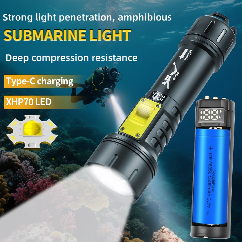 New XHP70 Diving Flashlight IP - Fishing Boat Cover 评论和价格
