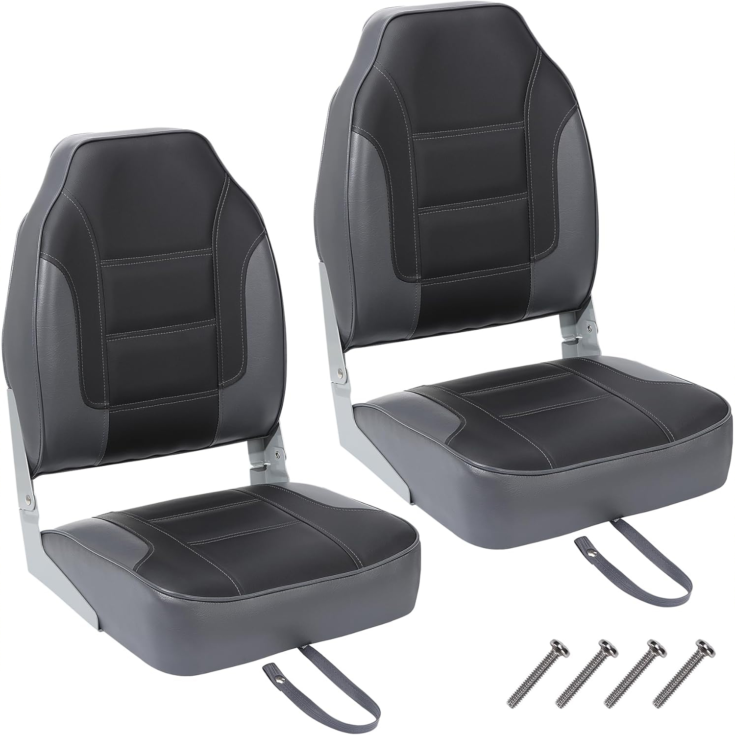 2 Pack Folding Boat Seats, Hig - Fishing Boat Seat 评论和价格